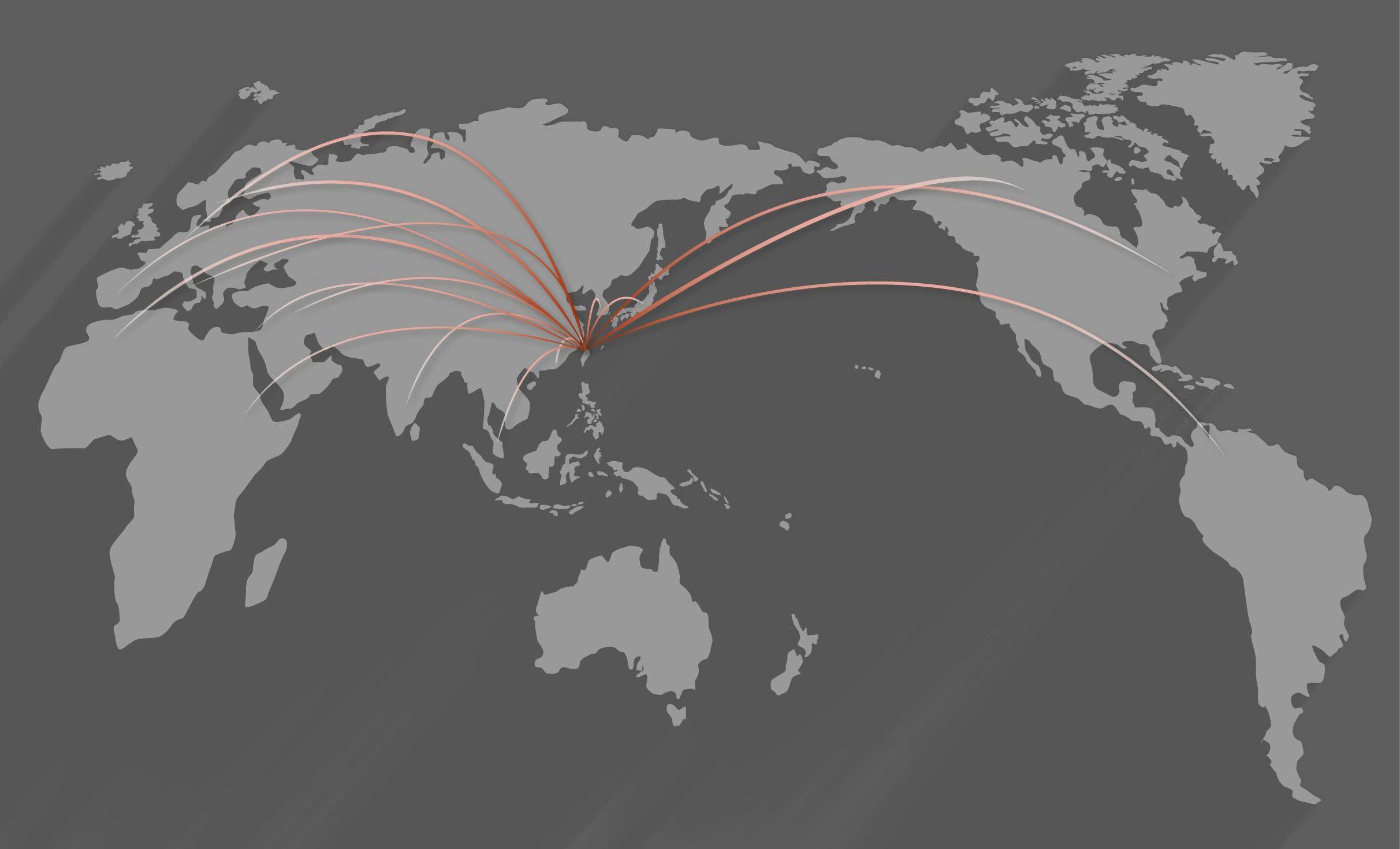 SMOBIO worldwide distribution map