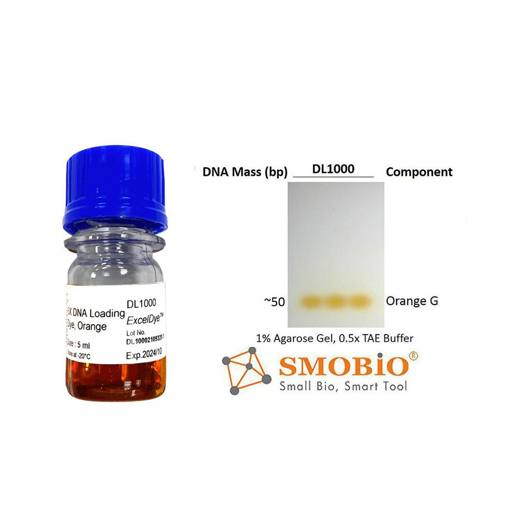 [DL1000] [DL1000] ExcelDye™ 6X DNA Loading Dye, Orange, 5 ml x 2
