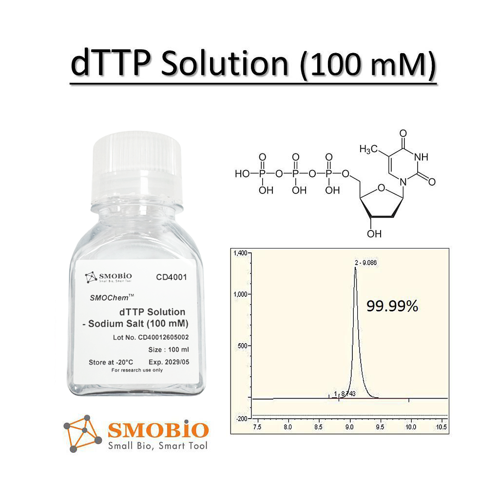[CD4000] [CD4001] SMOChem™ dTTP Solution - Sodium Salt (100 mM), 100ml