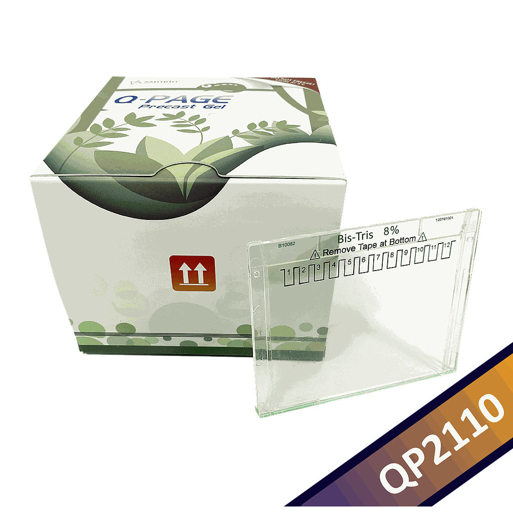 [QP2110] [QP2110] Q-PAGE™ Bis-Tris Precast Gel (Mini, 12 wells, 8%), 10 gels